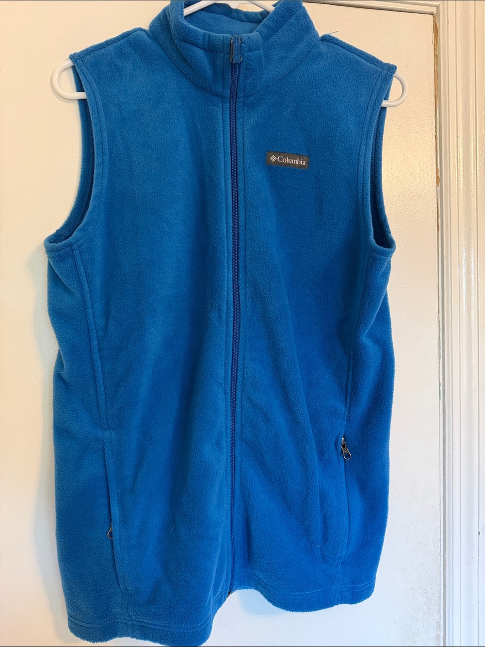Columbia Bright Blue Fleece Zip Vest